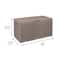 Honey Can Do 100gal Brown Wicker Resin Deck Box